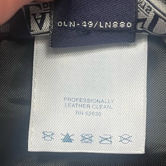 VINTAGE Lands’ End 100% Lambskin Black Straight High Rise Leather Pants Size 12 - Picture 4 of 9